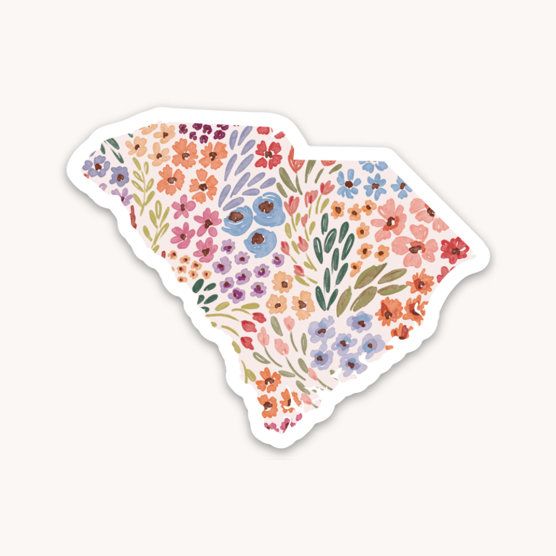 Waterproof Vinyl State Sticker, 2.75x2"