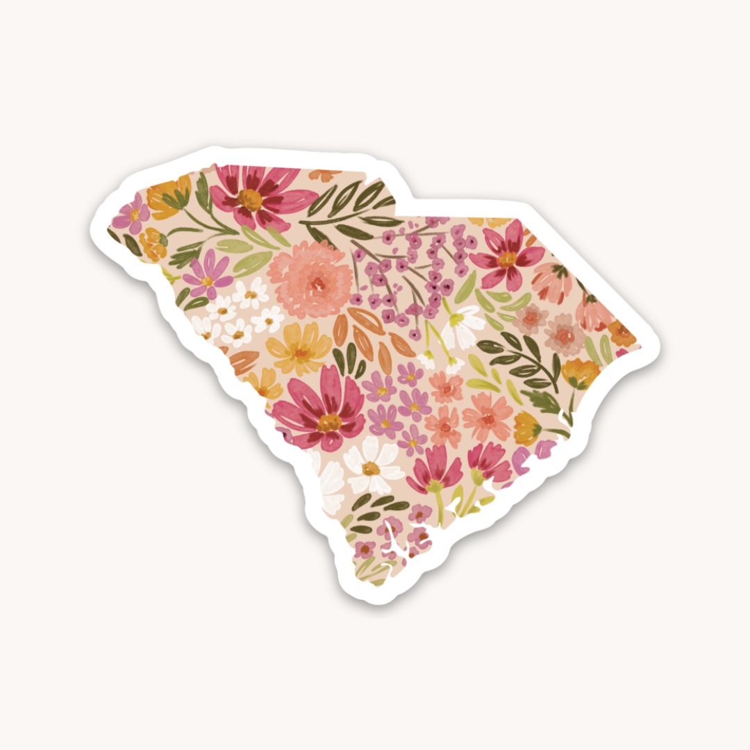 Waterproof Vinyl State Sticker, 2.75x2"