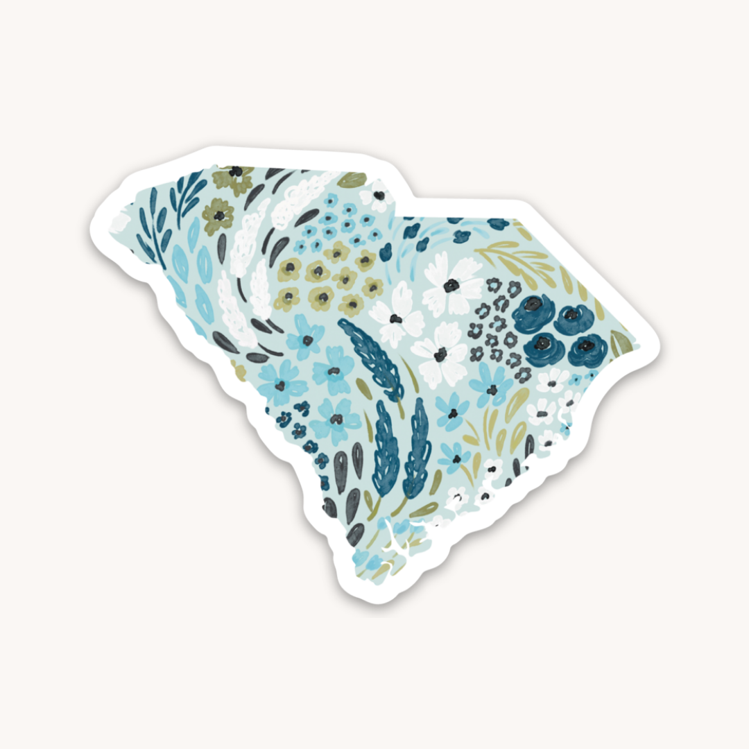 Waterproof Vinyl State Sticker, 2.75x2"