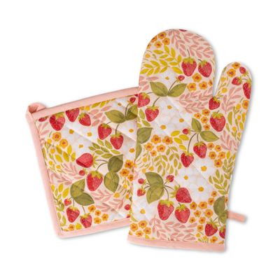 Oven Mitt + Pot Holder Set