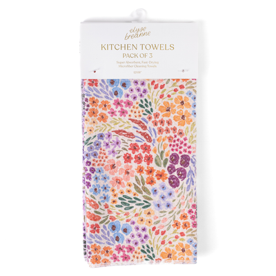Pack of 3 Microfiber Kitchen Towels