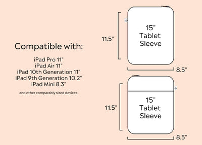 PREORDER Tablet Sleeve SHIPS MARCH 2024