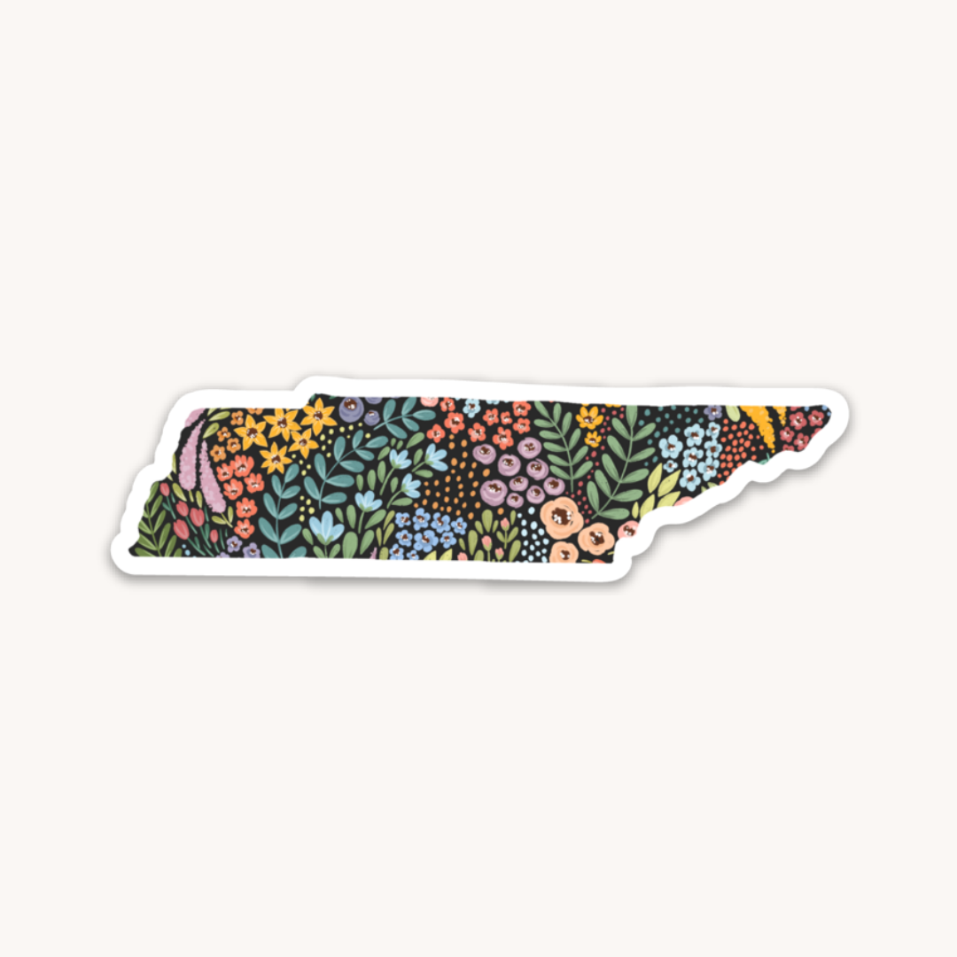 Waterproof Vinyl State Sticker, 3.5x1"