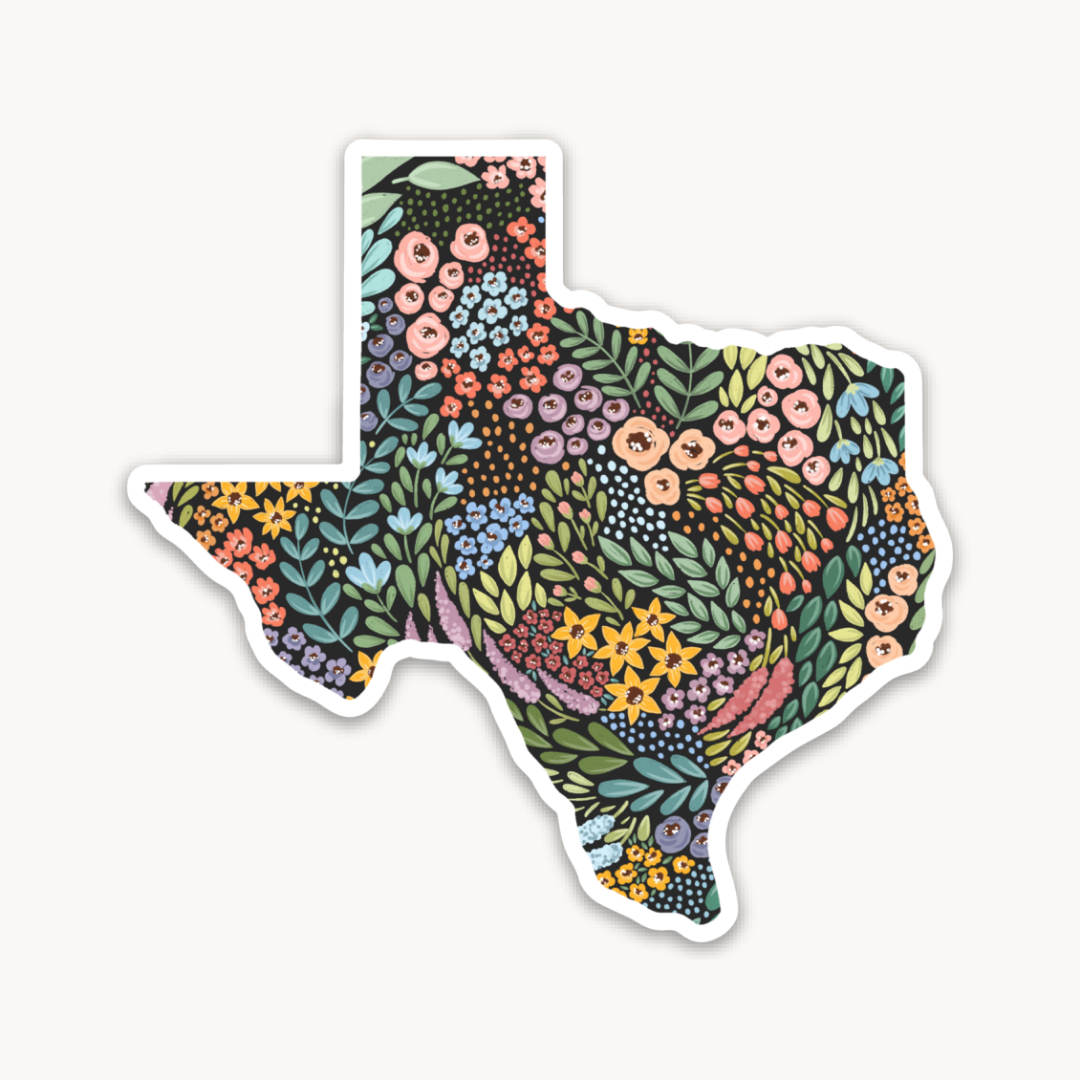 Waterproof Vinyl State Sticker, 3x3"