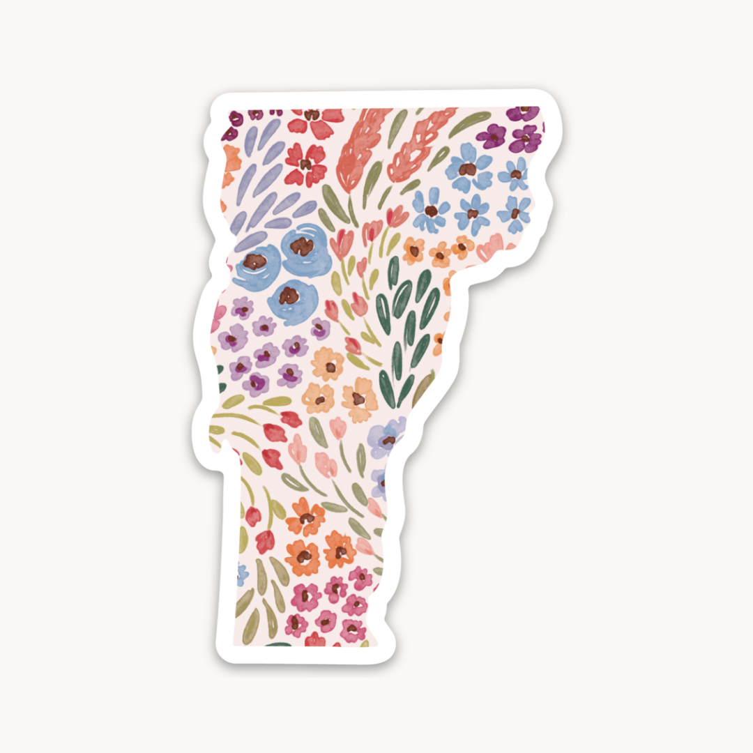 Waterproof Vinyl State Sticker, 3.25x2"