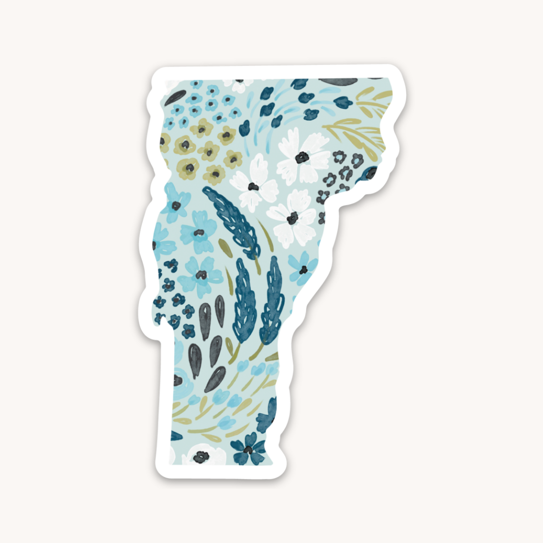 Waterproof Vinyl State Sticker, 3.25x2"