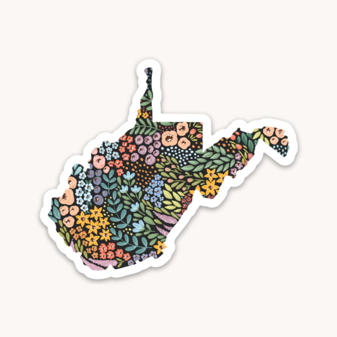 Waterproof Vinyl State Sticker, 3x2"