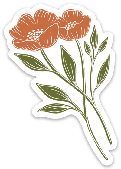 Waterproof Vinyl Sticker 3.25x2"