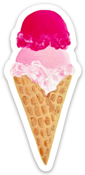 Waterproof Vinyl Sticker, 3x1.25"