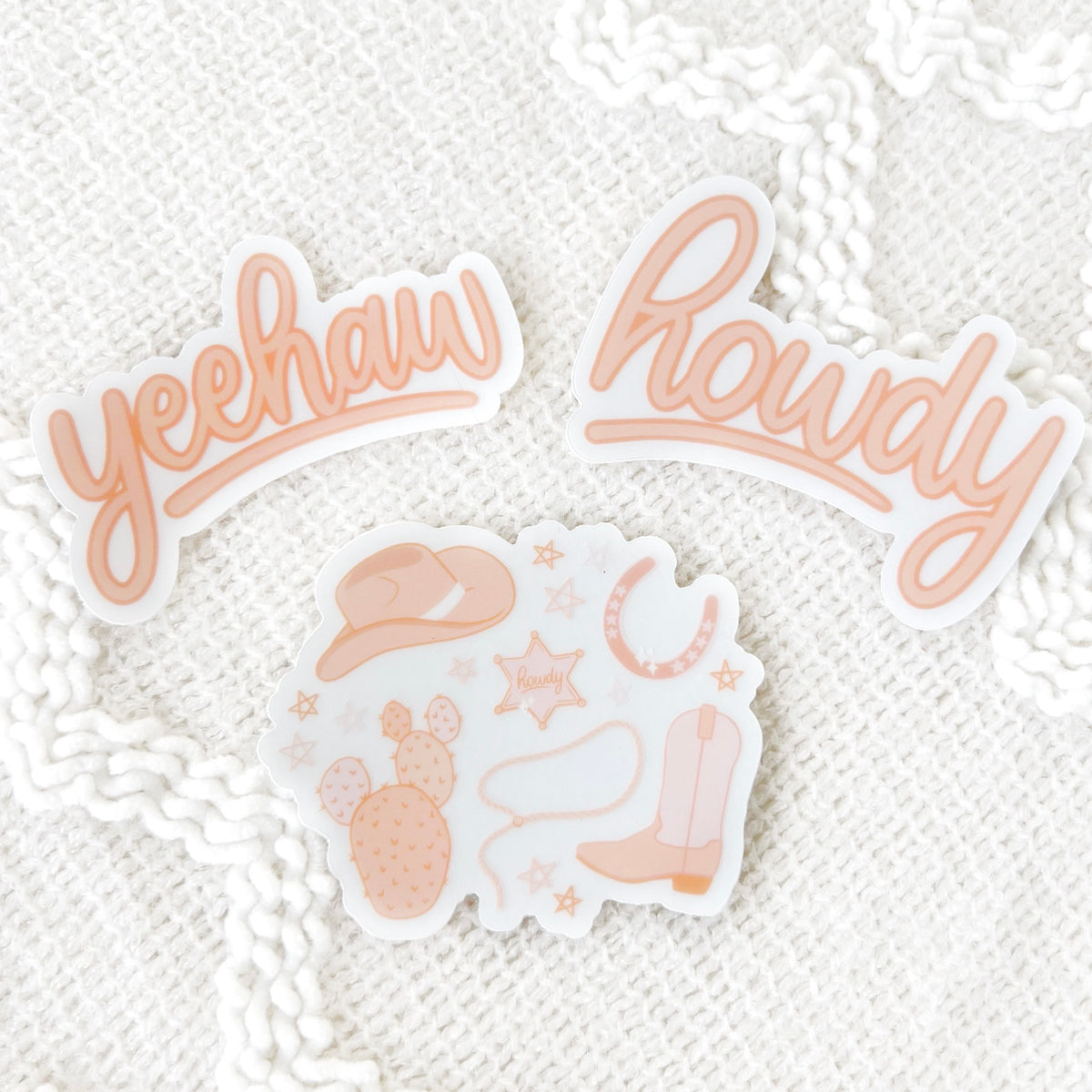 Clear Waterproof Vinyl Sticker, 3x2"