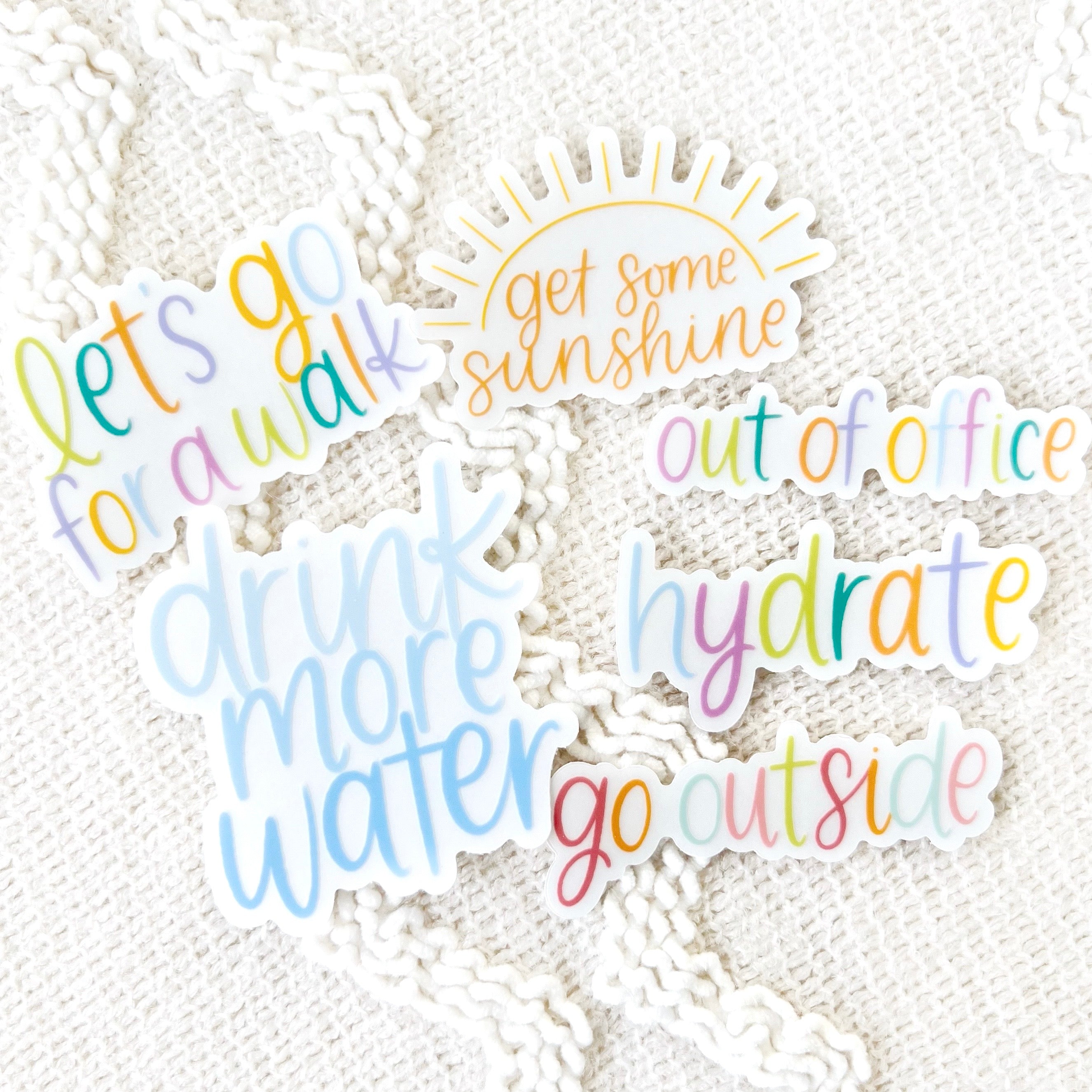 Clear Waterproof Vinyl Sticker, 3x1"