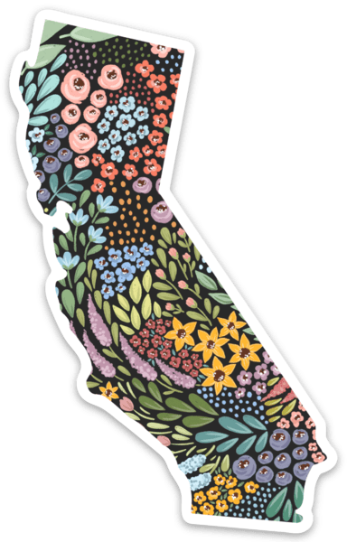Waterproof Vinyl State Sticker, 3.25x2.5"