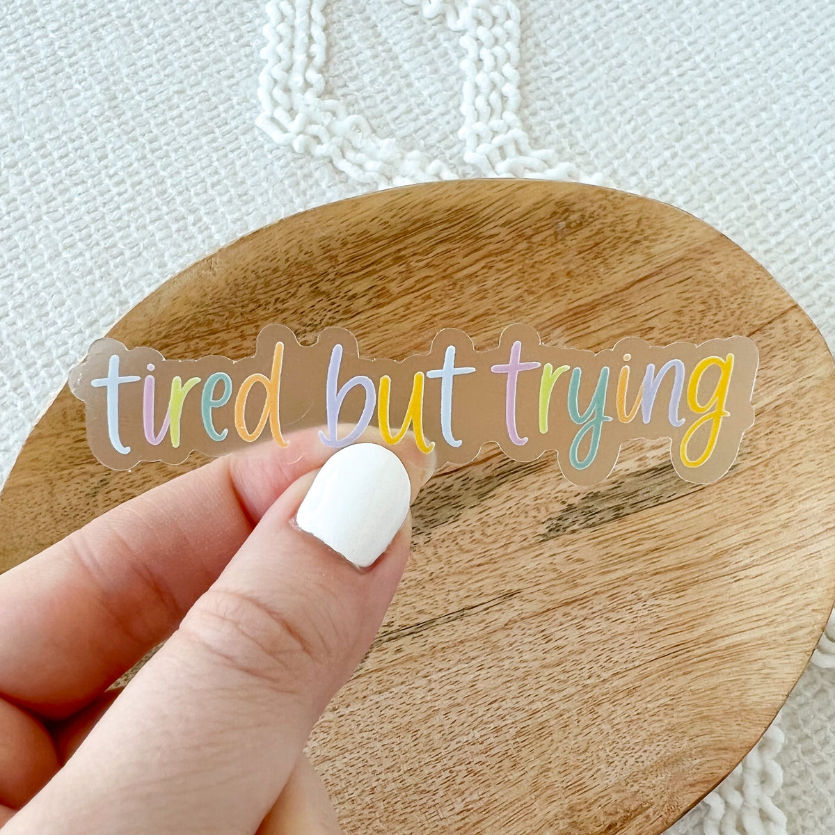 Waterproof Vinyl Sticker, 0.75x3.5"