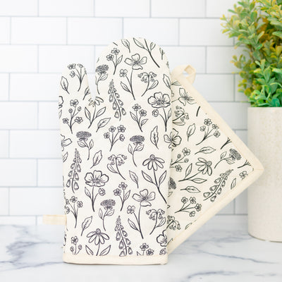 Oven Mitt + Pot Holder Set