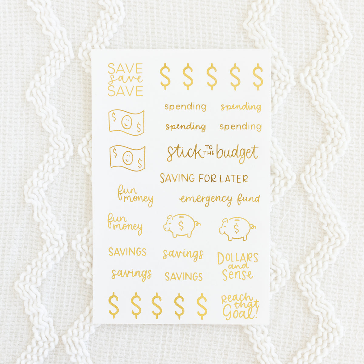 Budget Sticker Sheet