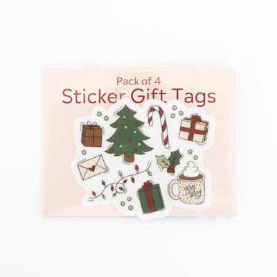 Sticker Gift Tags, Pack of 4