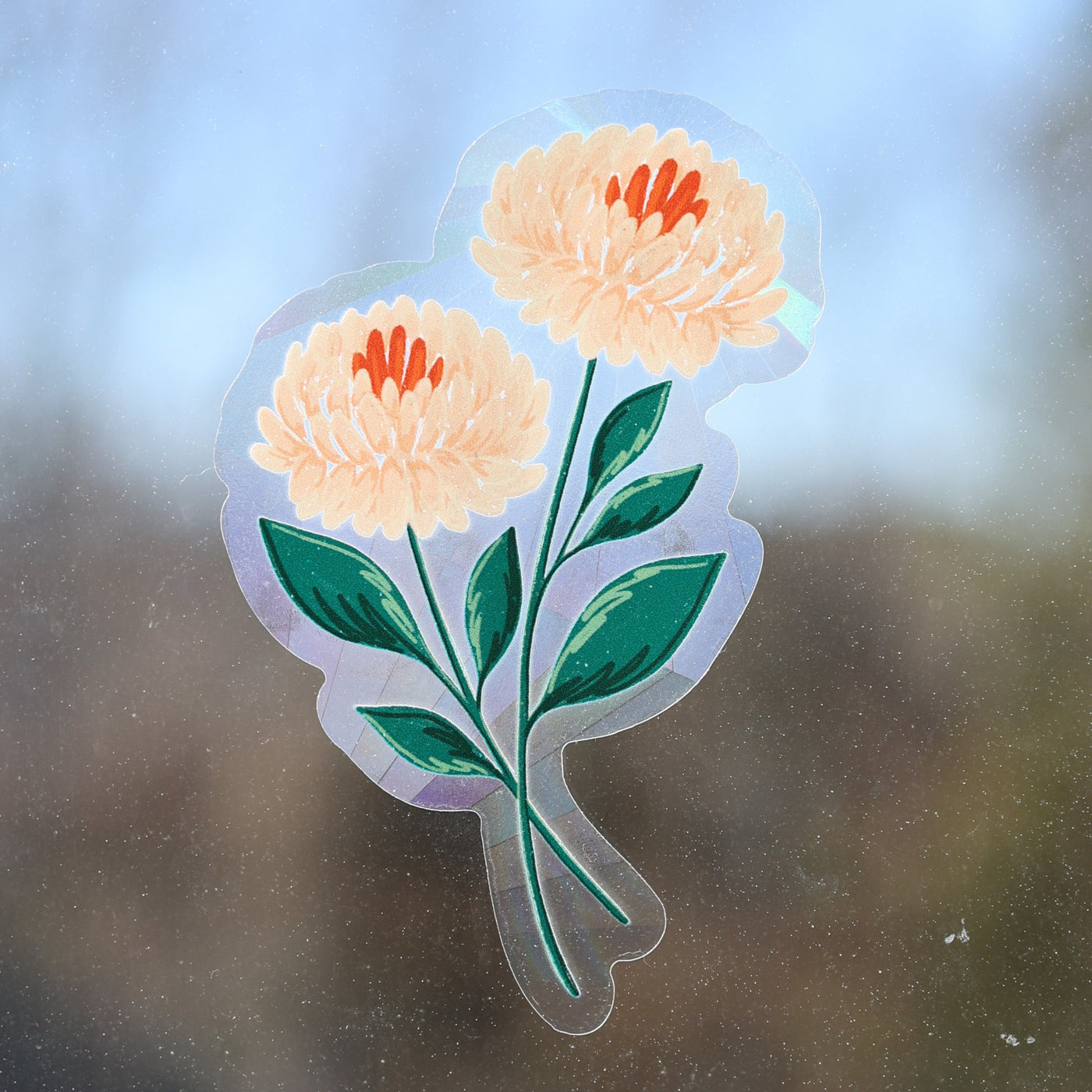 Elyse Breanne Design Floral Book Sun Catcher Sticker