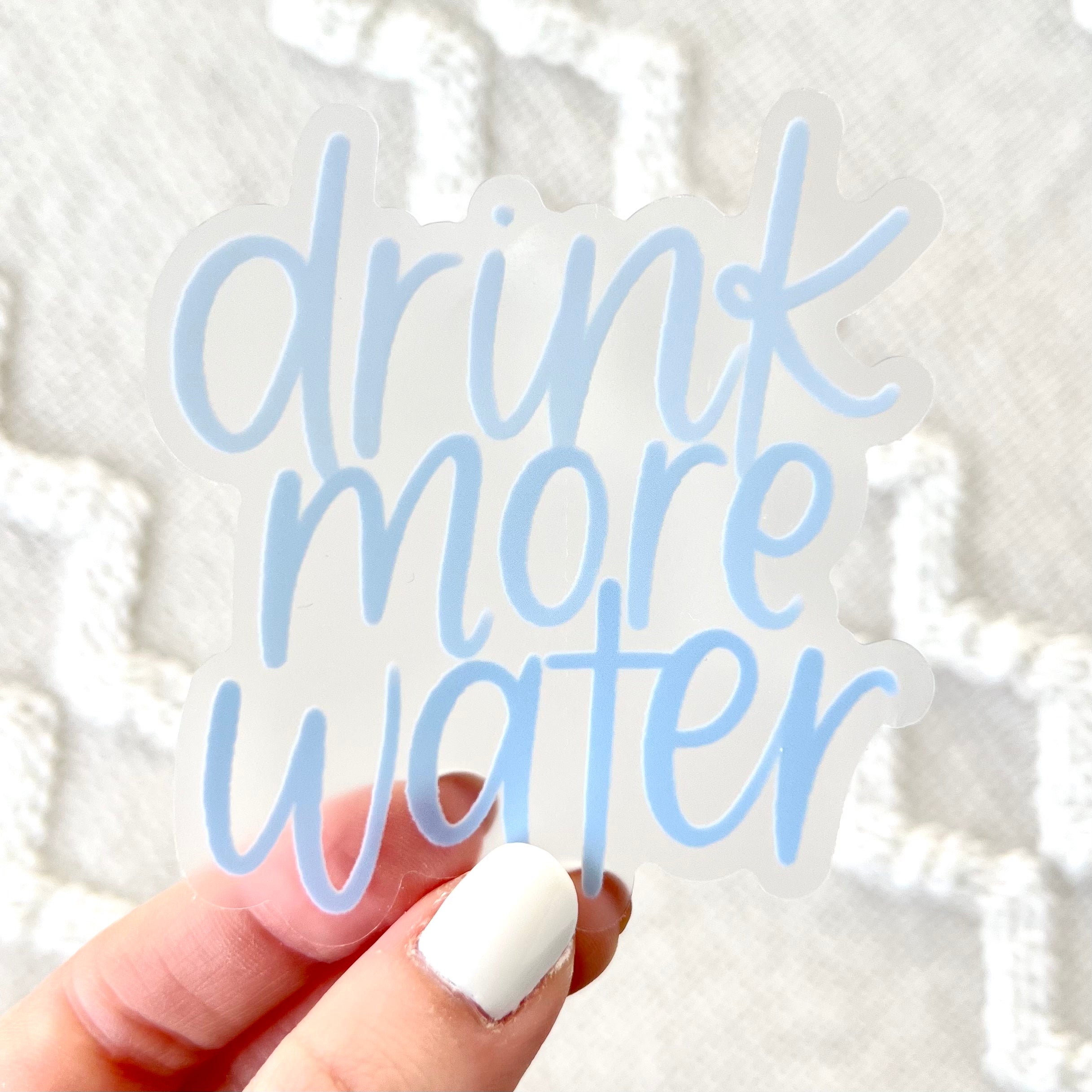 Clear Waterproof Vinyl Sticker, 3x3 in.