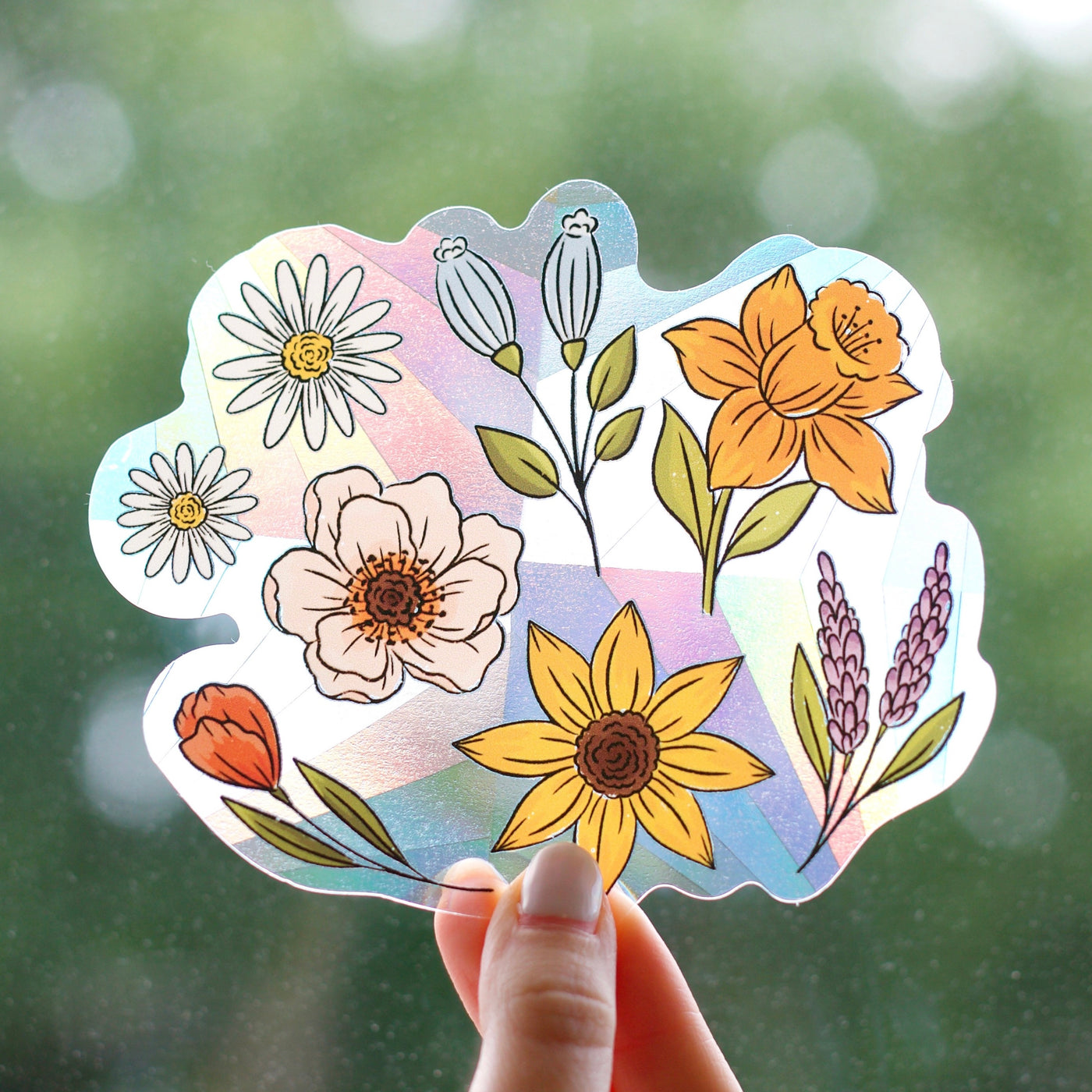 Sun Catcher Window Decal, 5x4.2"