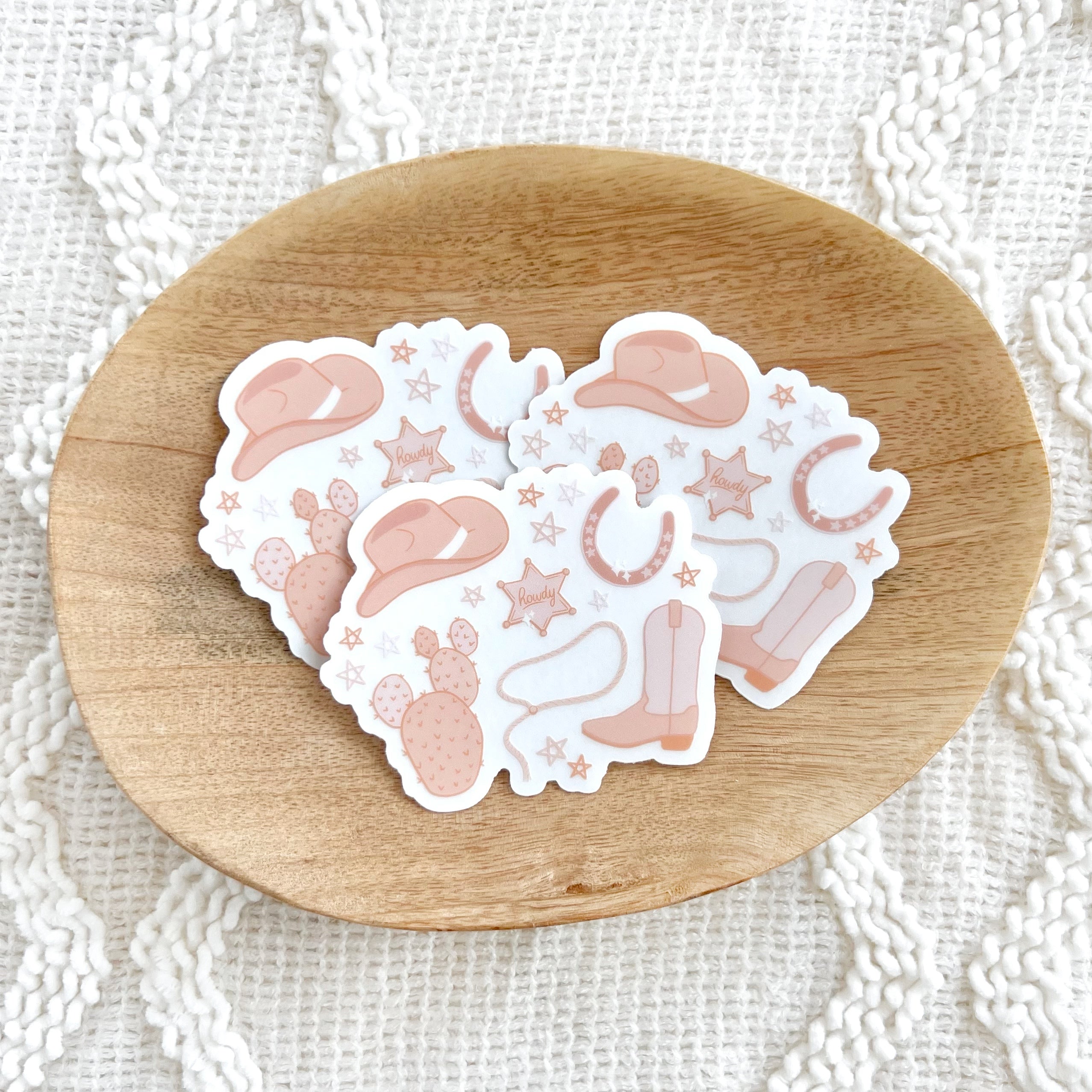 Clear Waterproof Vinyl Sticker, 3x2.5"