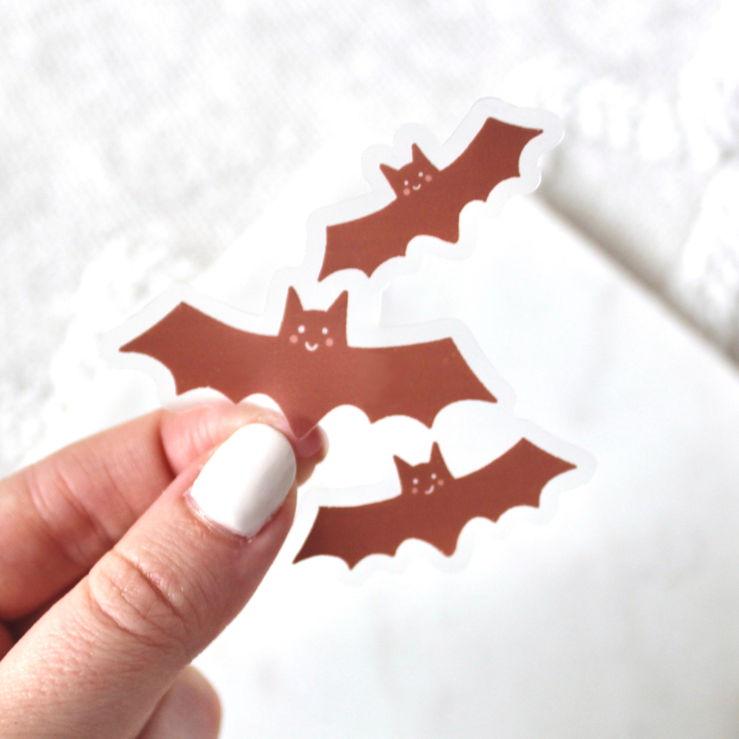 Clear Waterproof Vinyl Sticker, 3x2"