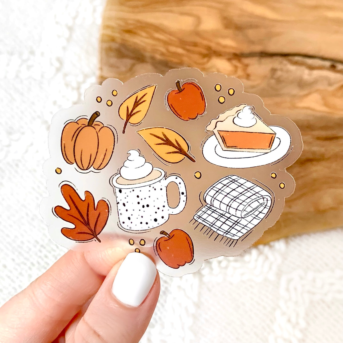 Clear Waterproof Vinyl Sticker, 3x2.5"