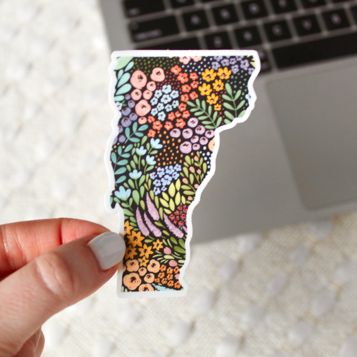 Waterproof Vinyl State Sticker, 3.25x2"
