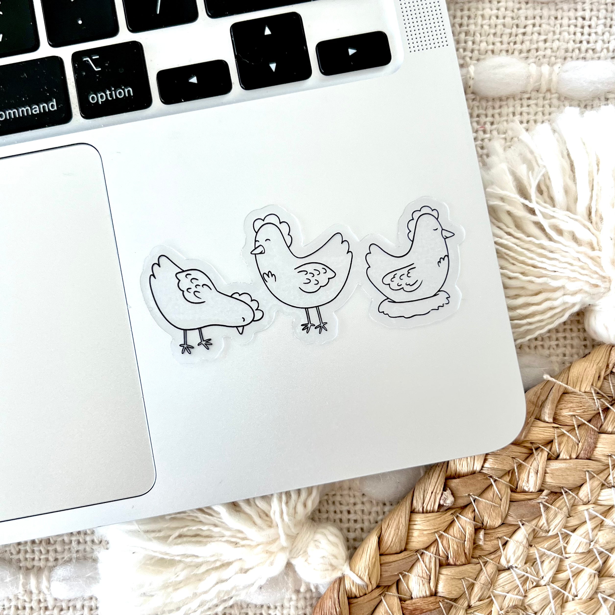 Clear Waterproof Vinyl Sticker, 3x1.34"
