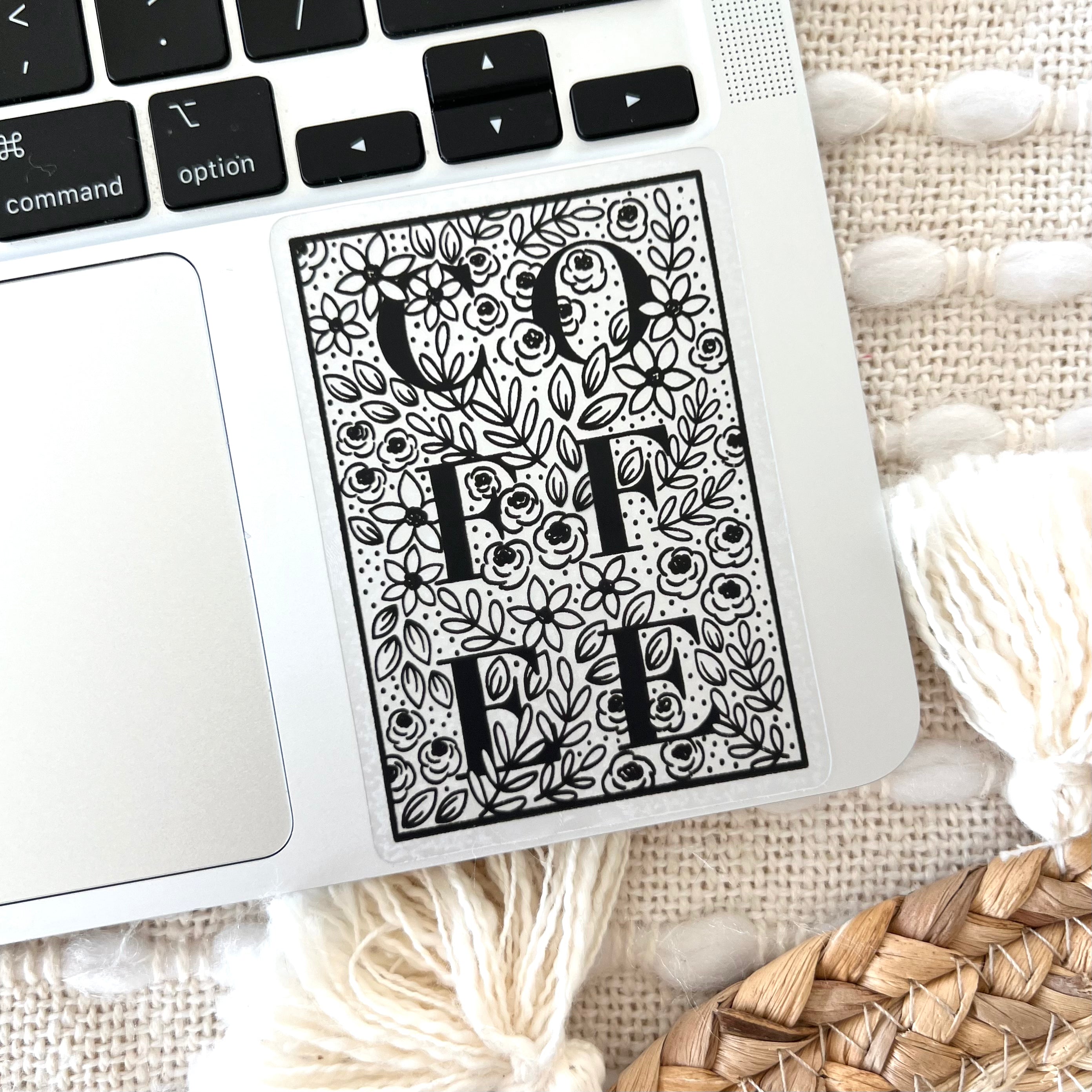 Clear Waterproof Vinyl Sticker, 3x2"