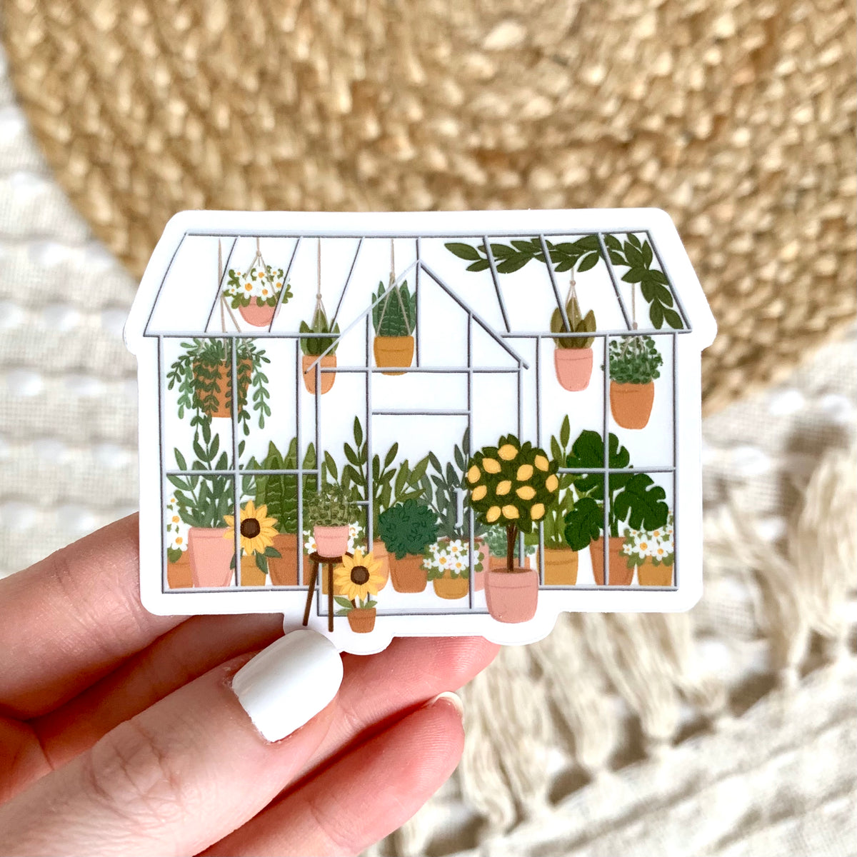 Clear Waterproof Vinyl Sticker, 3.25x2.5"