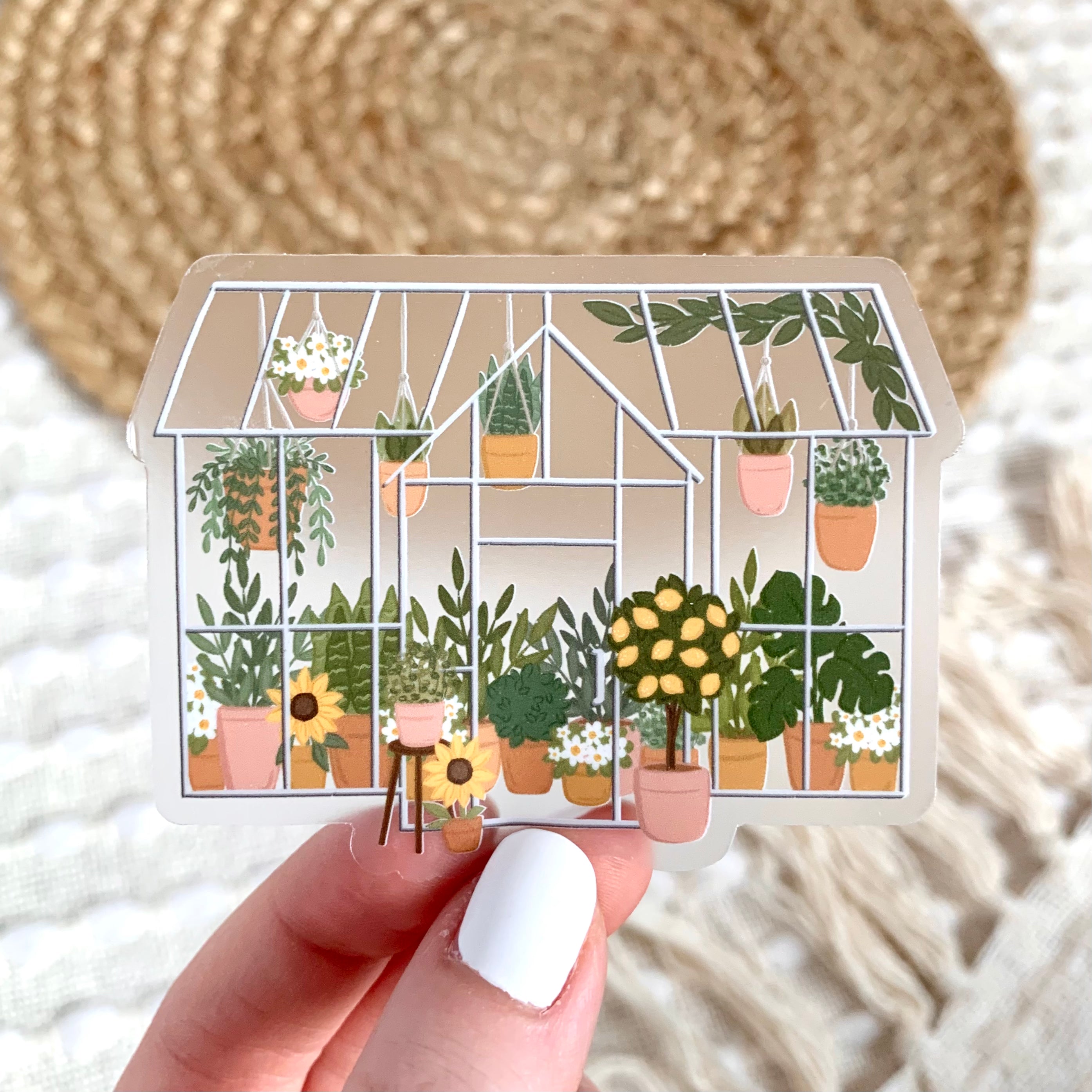 Clear Waterproof Vinyl Sticker, 3.25x2.5"