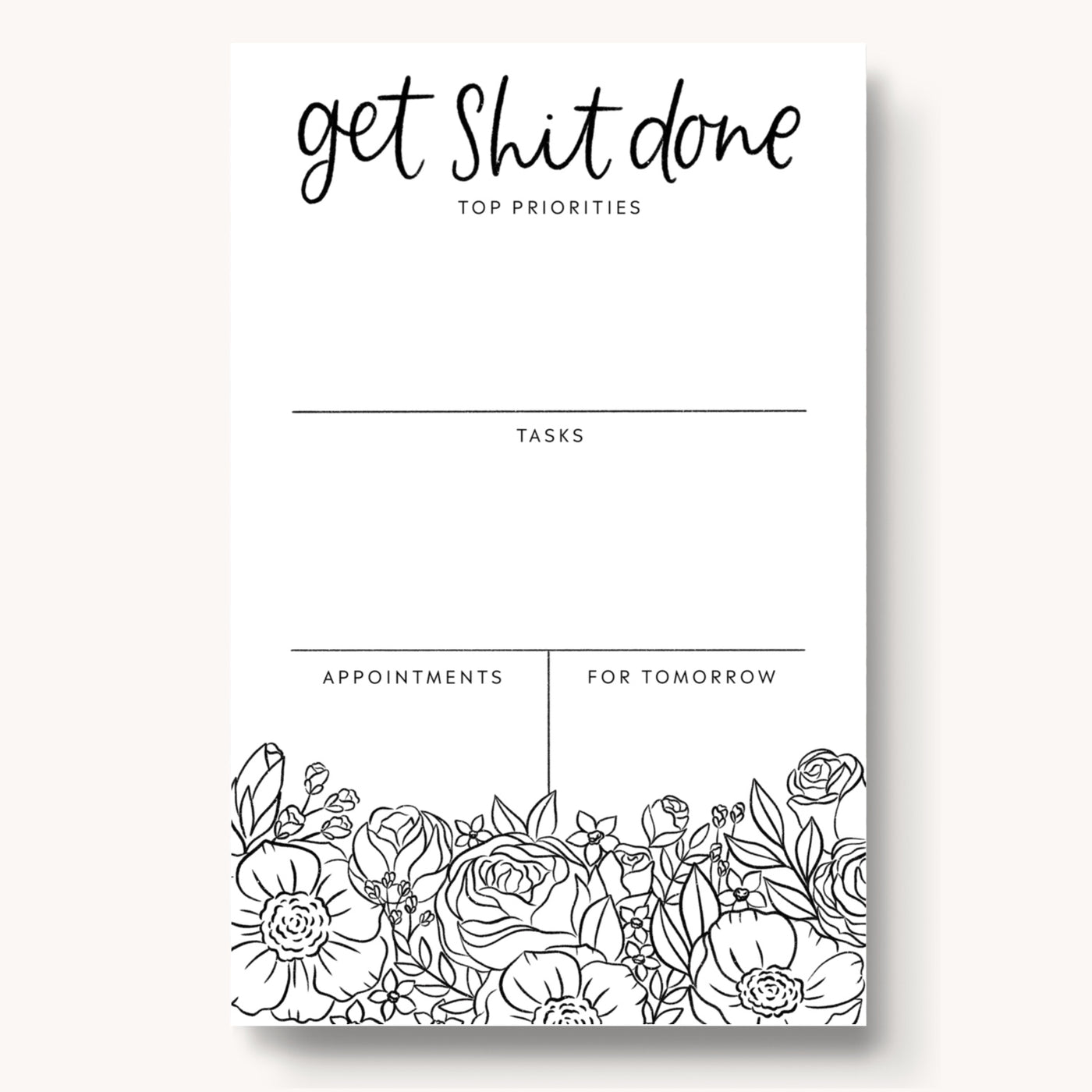 Daily Planner Notepad, 8.5x5.5"