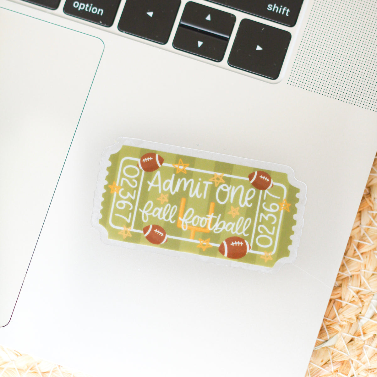 Clear Waterproof Vinyl Sticker, 2.75x1.5"
