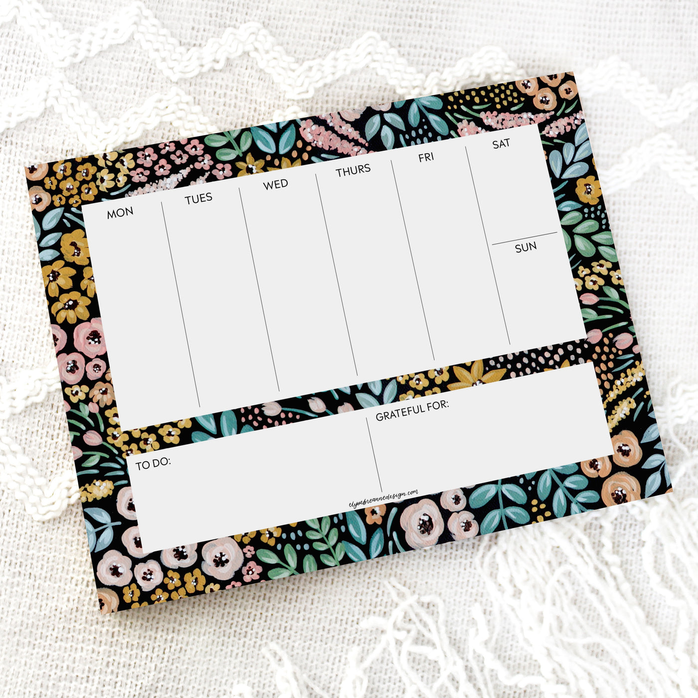 Weekly Planner Notepad, 8.5x11"