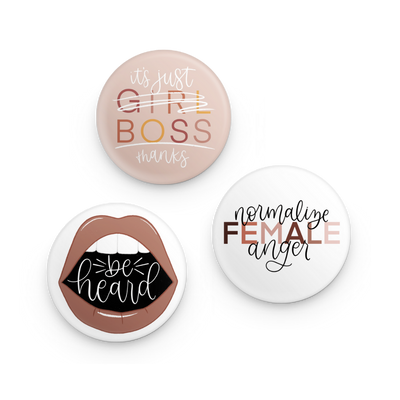 Pack of 3 Button Pins