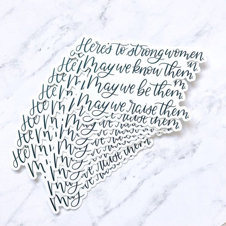 Waterproof Vinyl Sticker, 4x2.5"