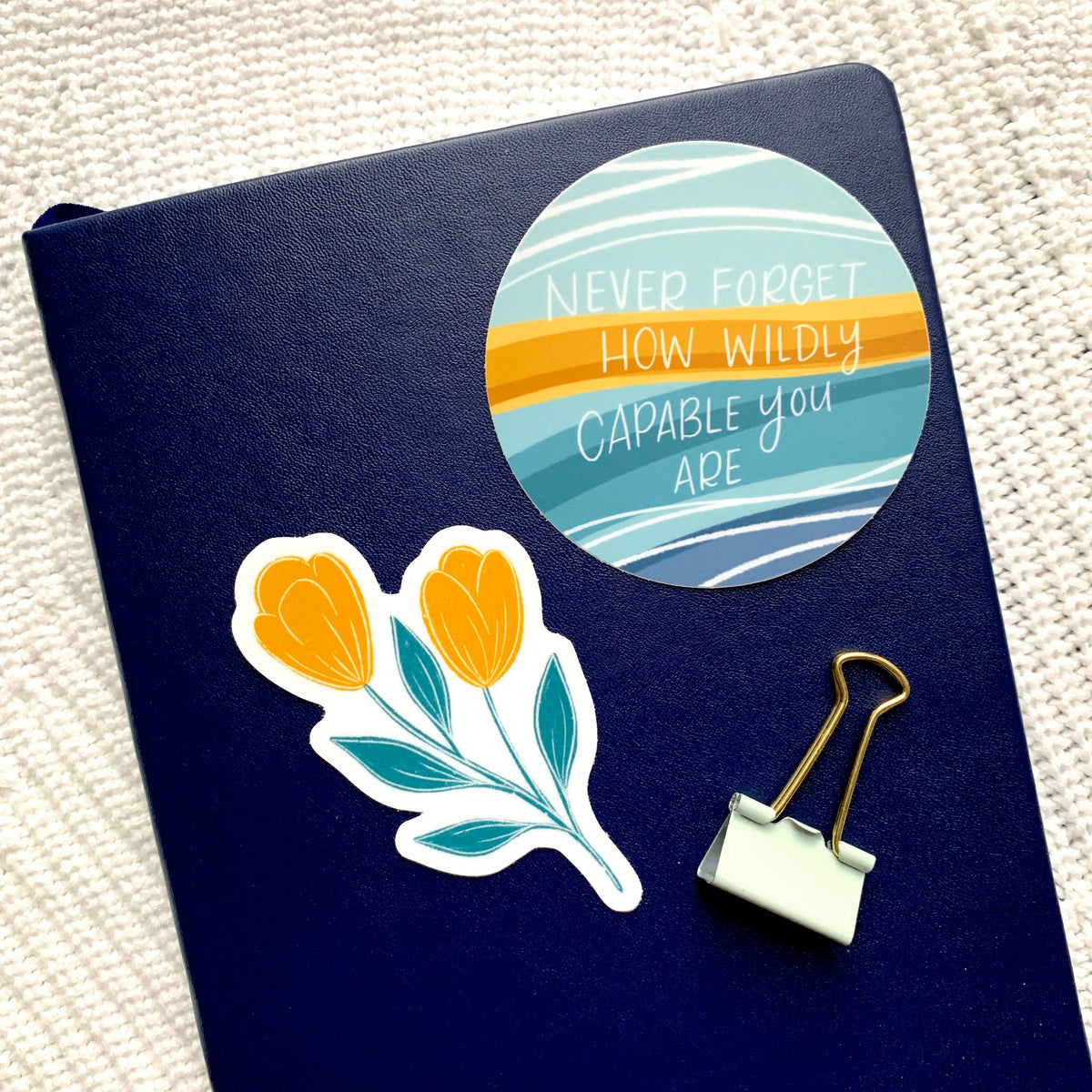 Waterproof Vinyl Sticker, 3x3"