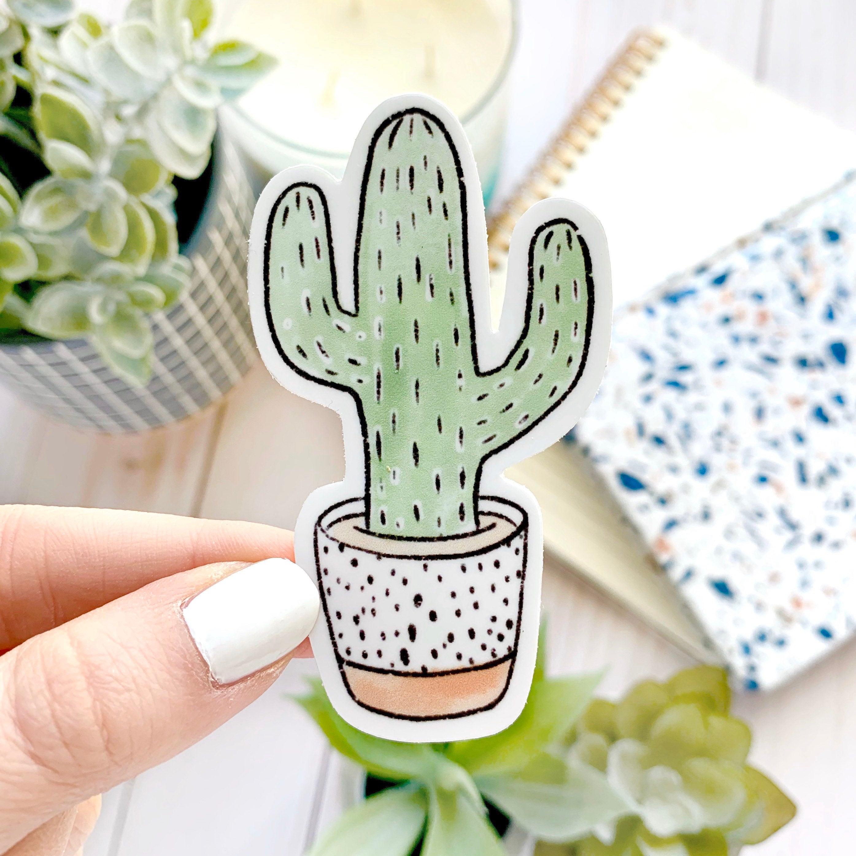 Waterproof Vinyl Sticker, 3x1.75"