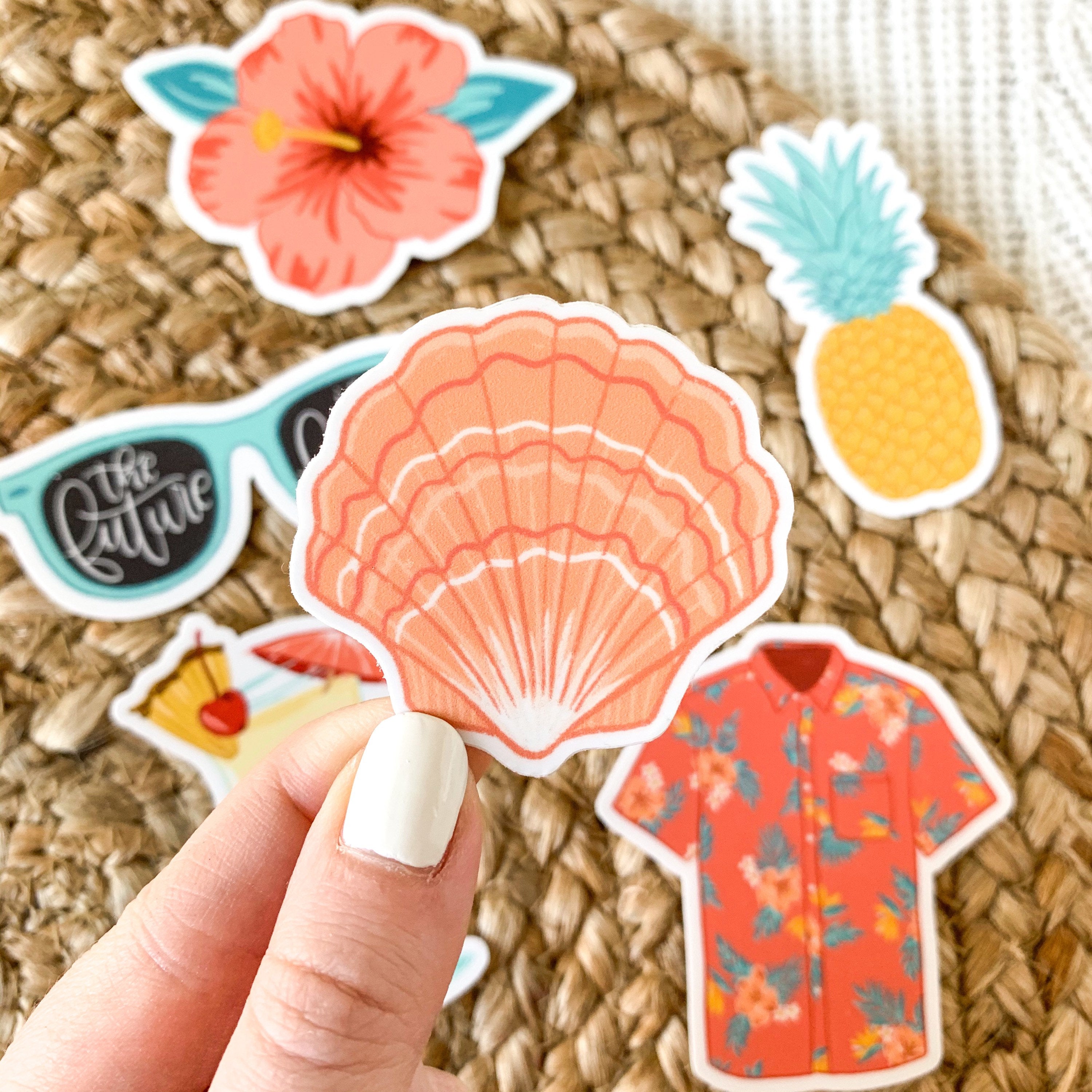 Waterproof Vinyl Sticker, 2x2"