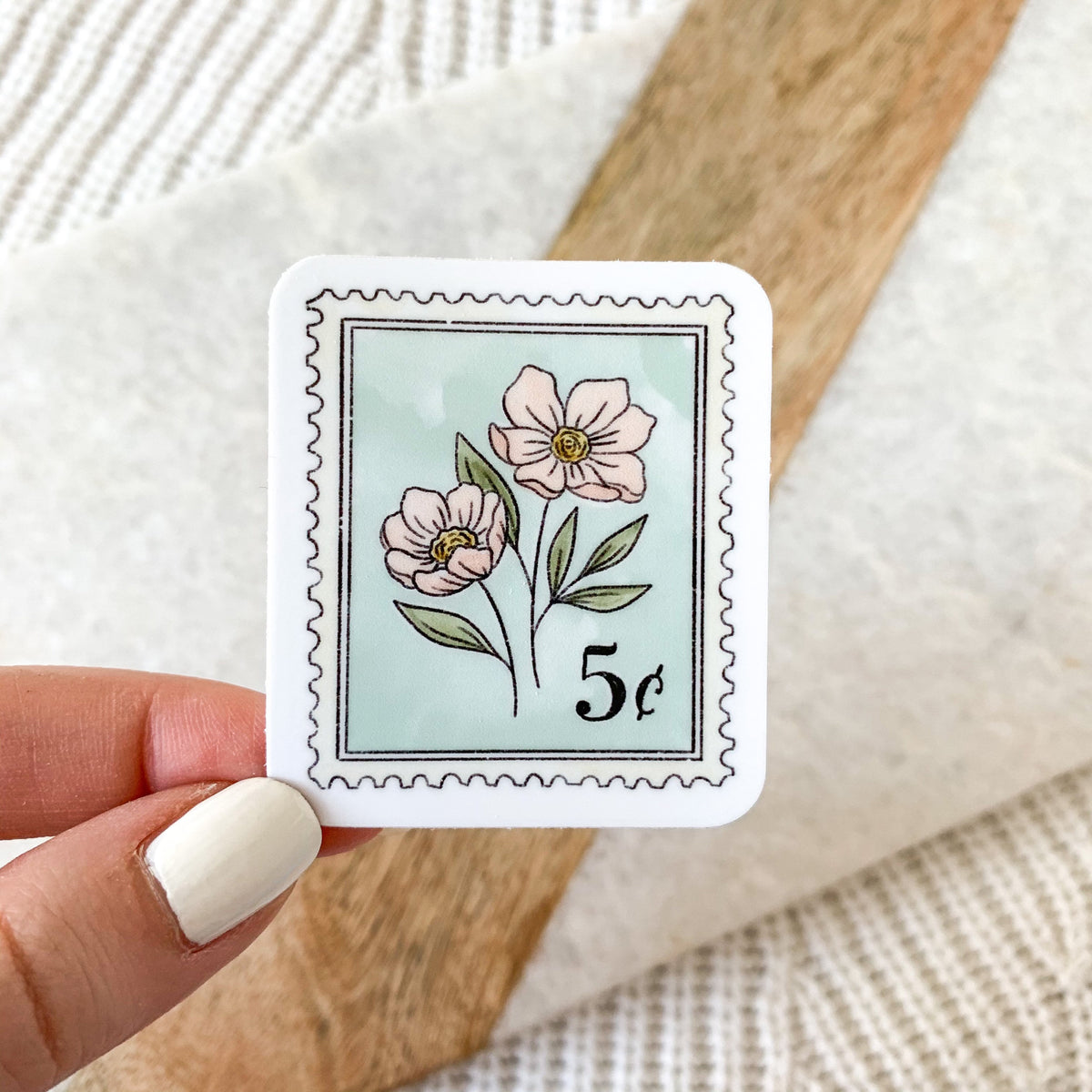 Waterproof Vinyl Sticker 2x1.75"