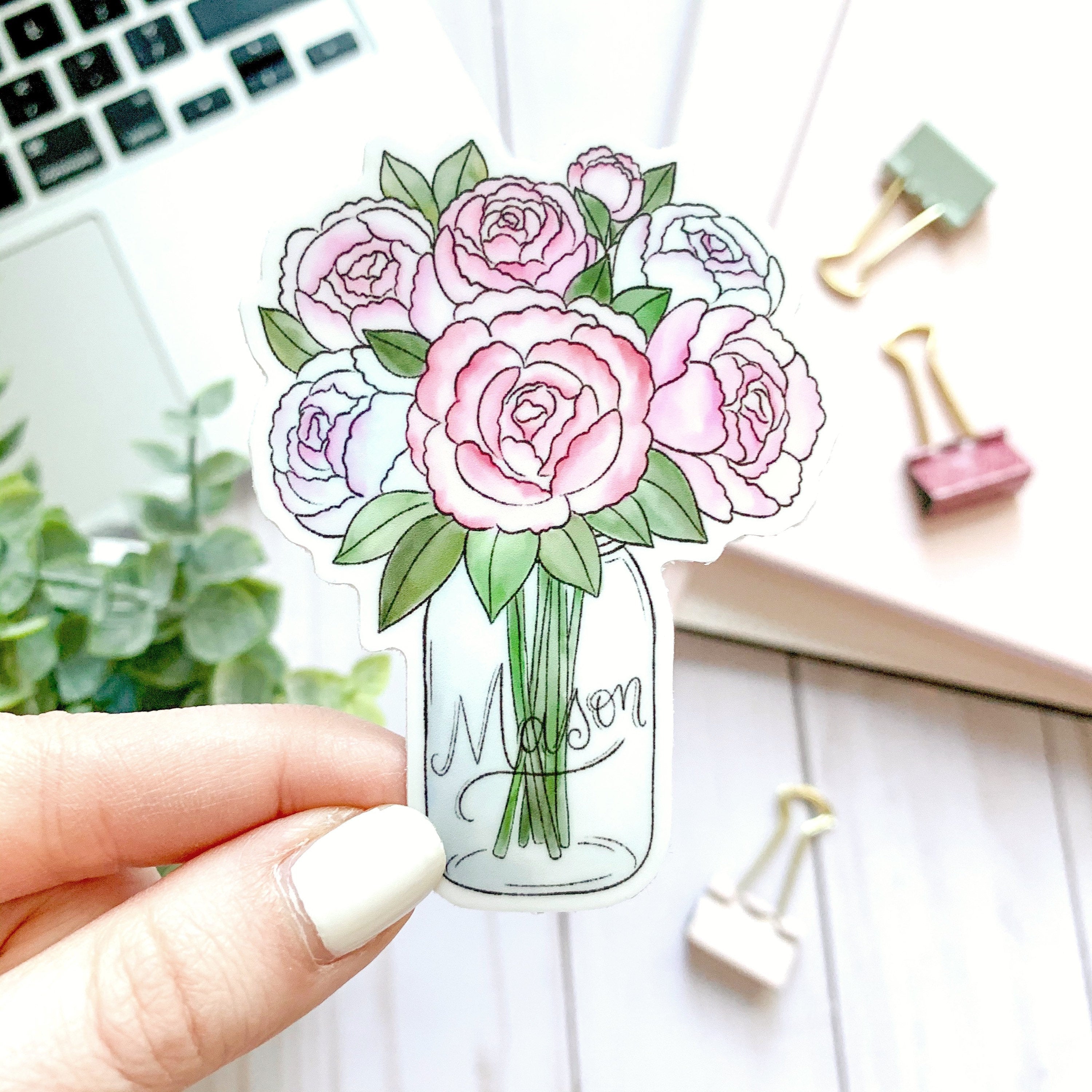 Waterproof Vinyl Sticker, 3x2.25"