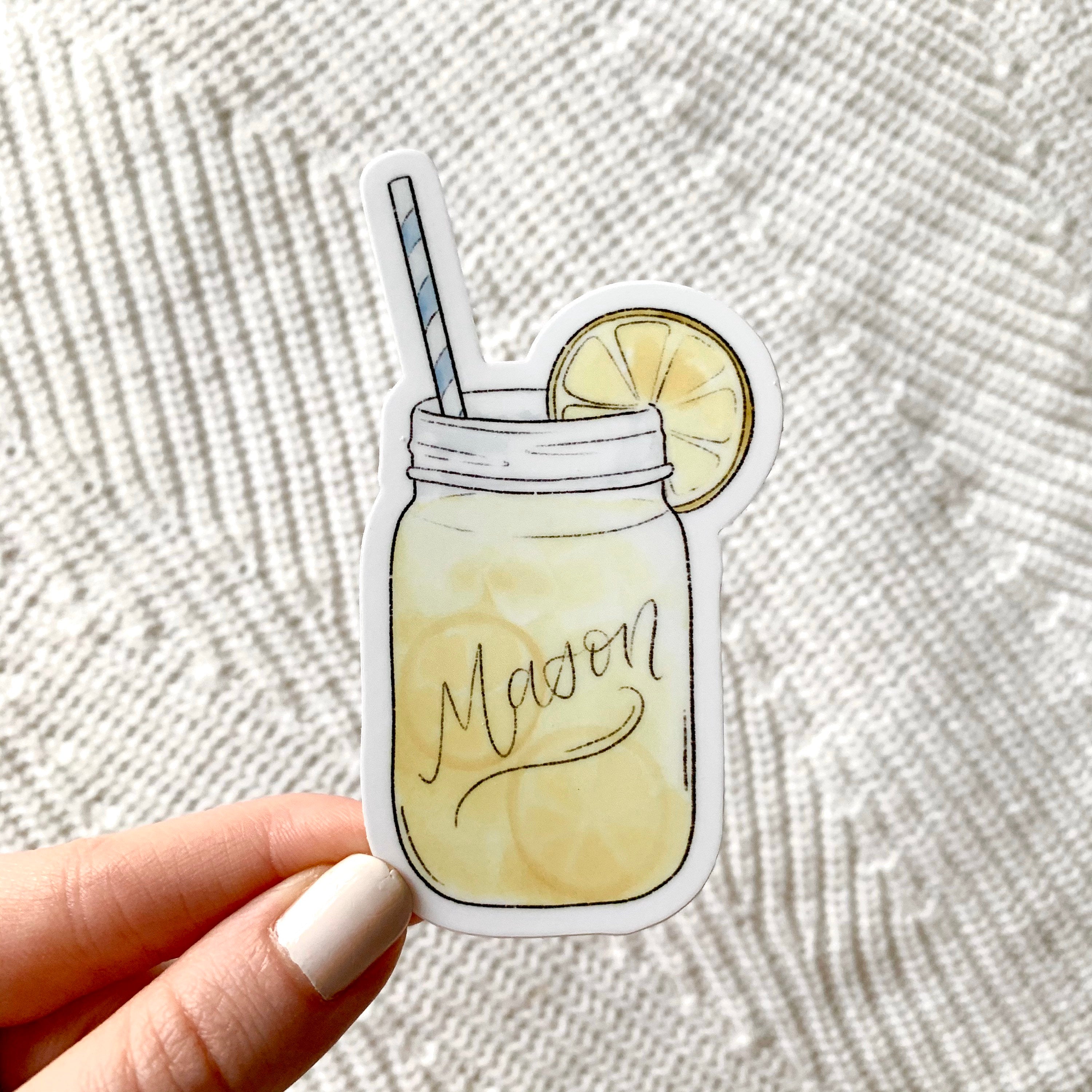 Waterproof Vinyl Sticker, 3.5x2"