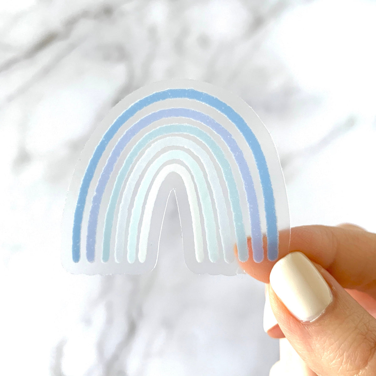 Clear Waterproof Vinyl Sticker, 2.5x2.5"