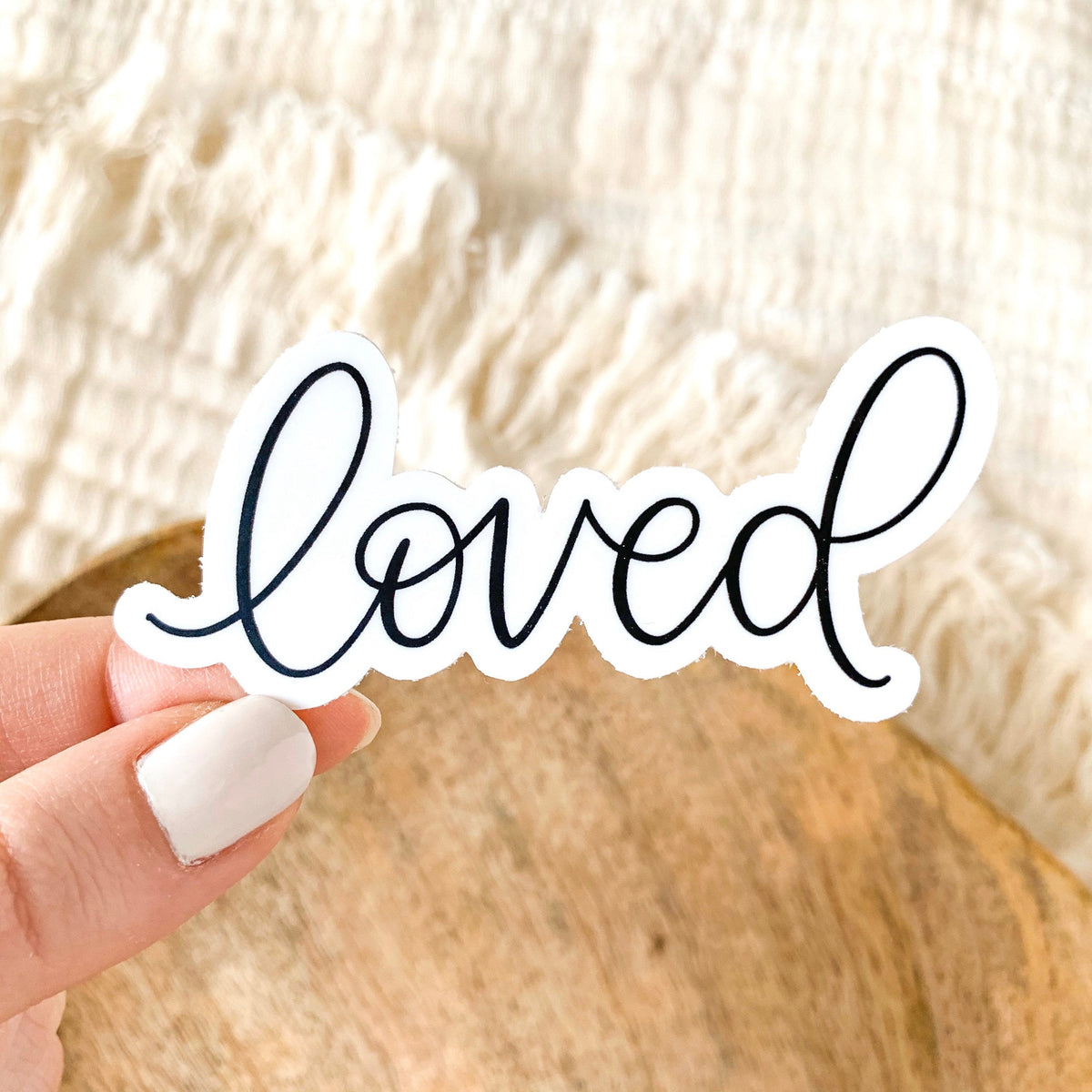Waterproof Vinyl Sticker, 3x1.25"