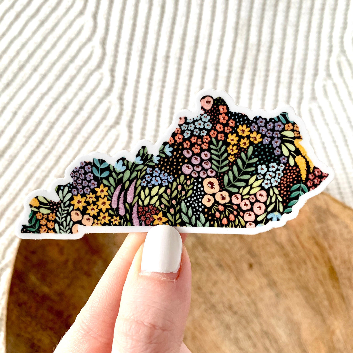 Waterproof Vinyl State Sticker, 3.5x1.5"