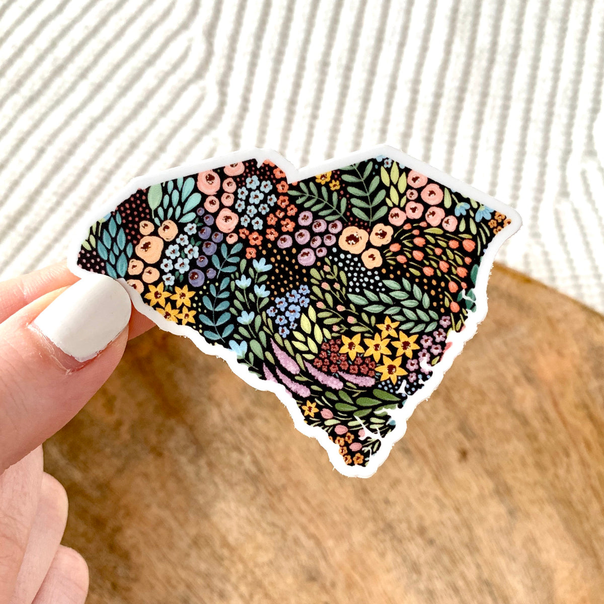 Waterproof Vinyl State Sticker, 2.75x2"
