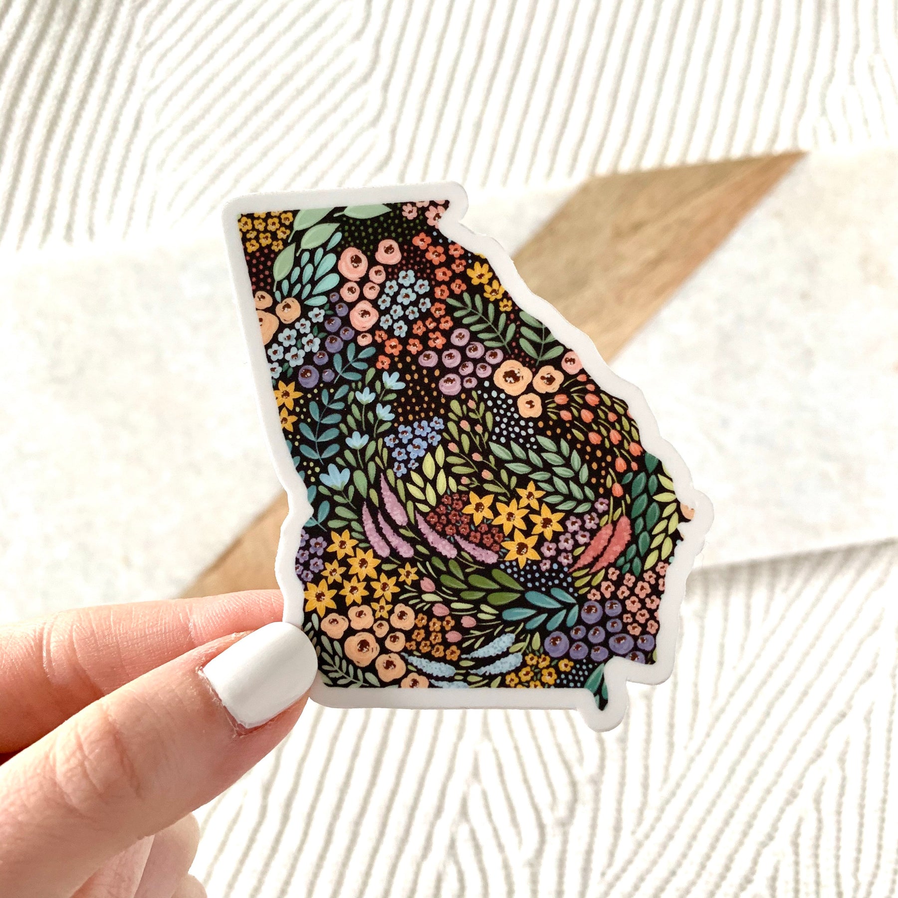 Waterproof Vinyl State Sticker, 3x2.5