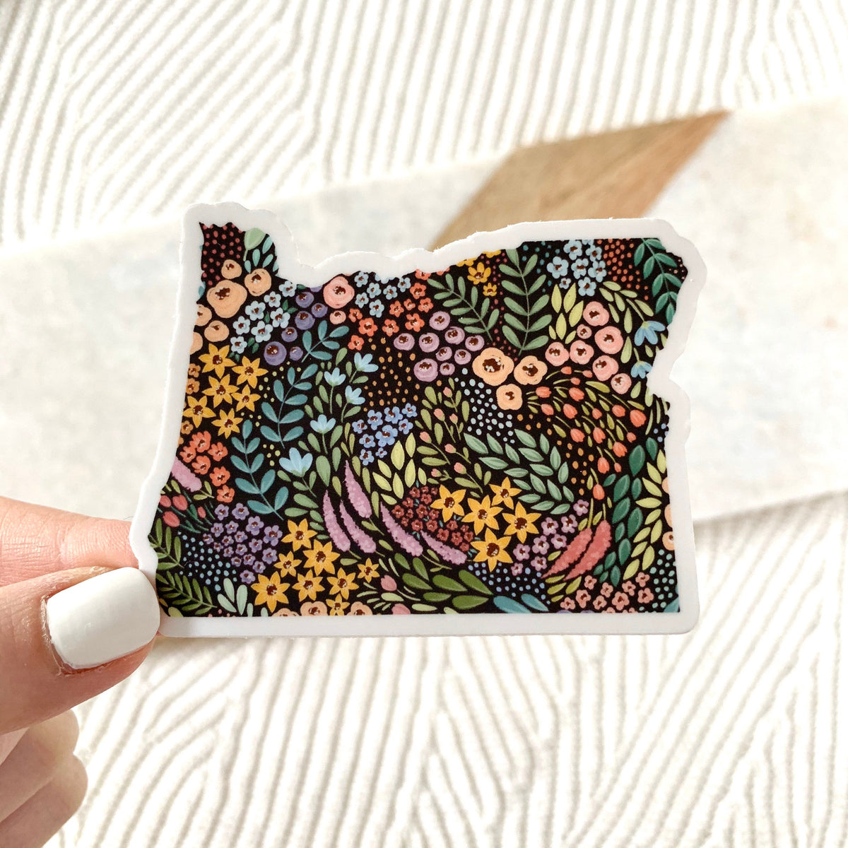 Waterproof Vinyl State Sticker, 3x2.5"