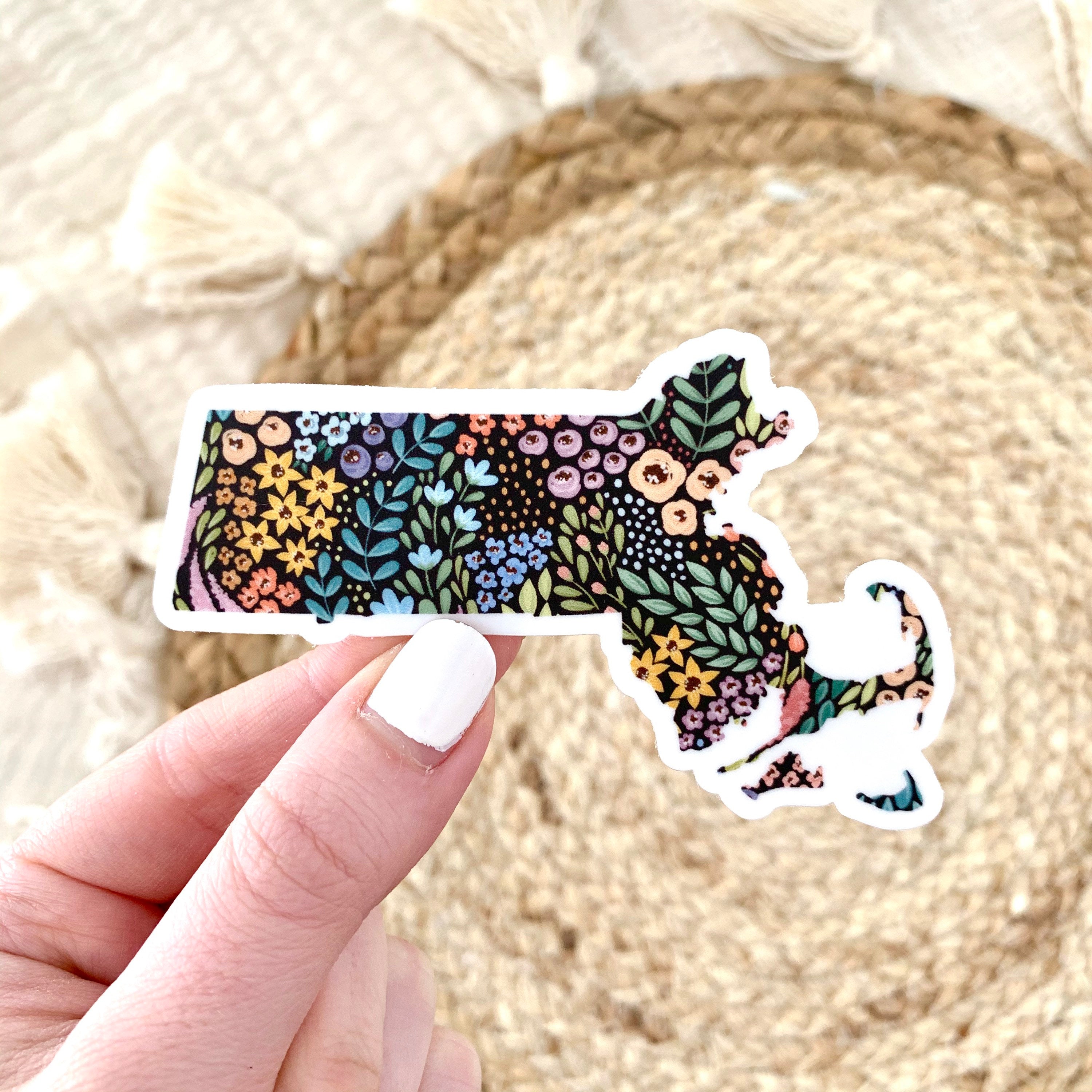 Waterproof Vinyl State Sticker, 3.25x2"