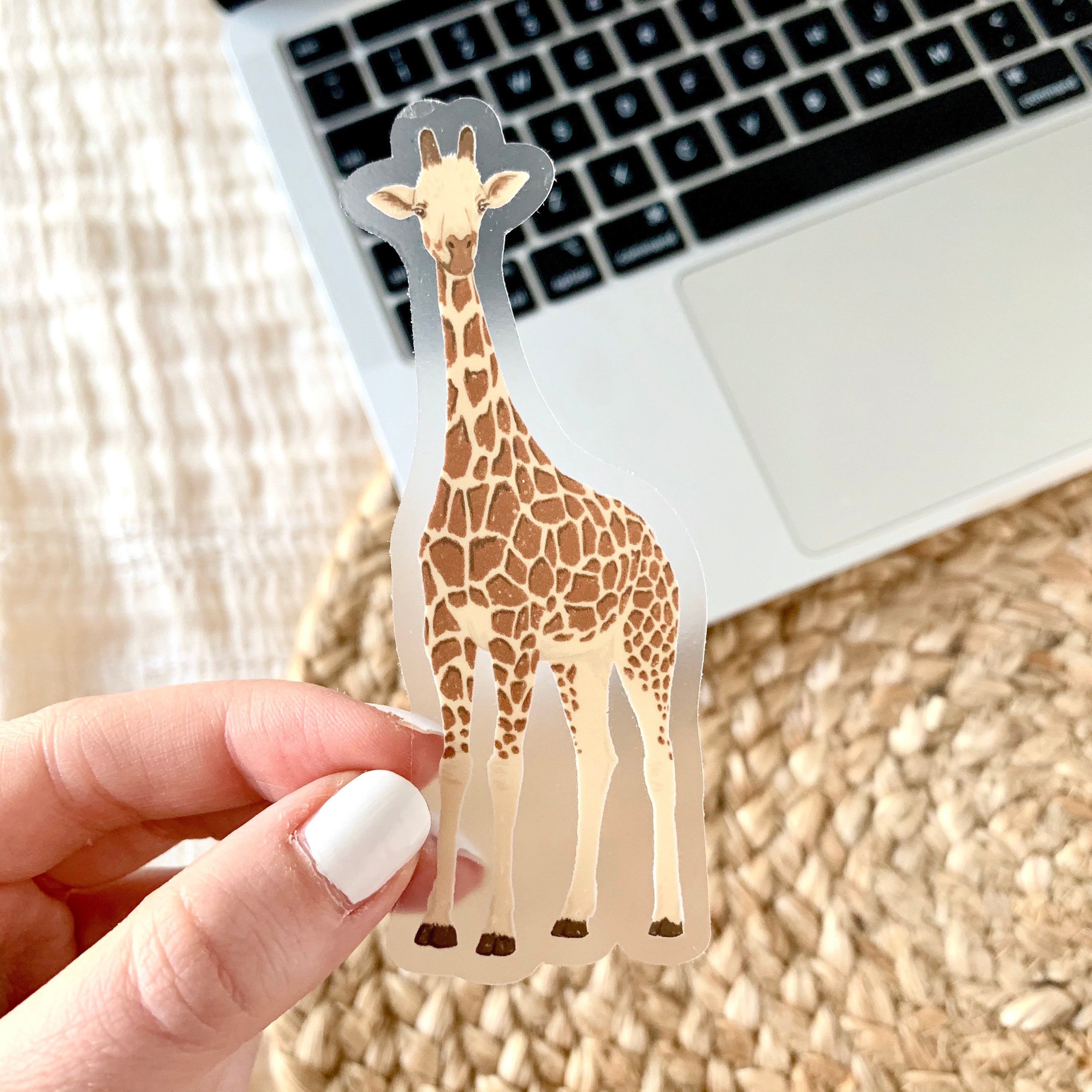 Clear Waterproof Vinyl Sticker, 4x1.5"